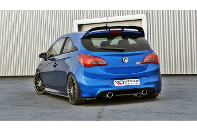 Накладки сплиттеры боковые на задний бампер на Opel Corsa E OPC / VXR